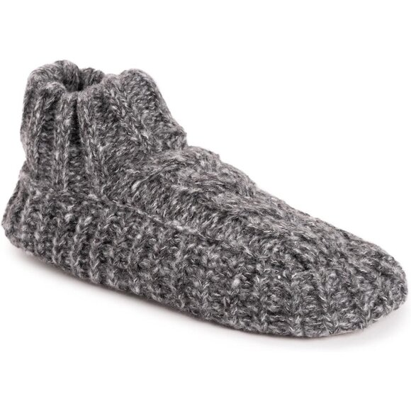Madden Girl Peggyy Knit Cozy Slouch Boots - Macy Women\'s Sweater Cuff Bootie Faux Shearling Knit Cozy Slip-On Ankle Support